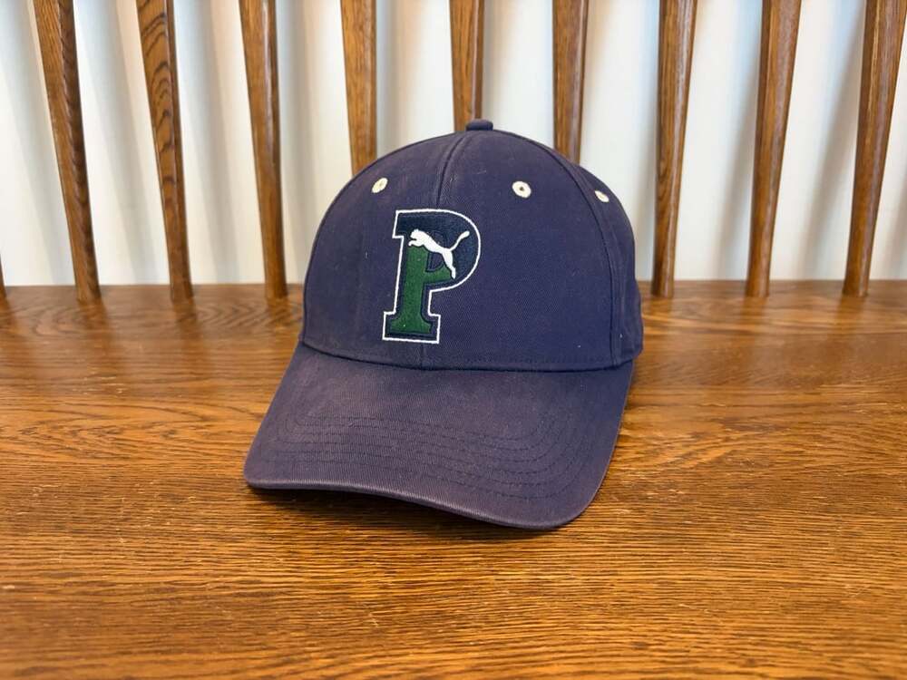 Puma Golf P Letter Snapback Hat Navy Green